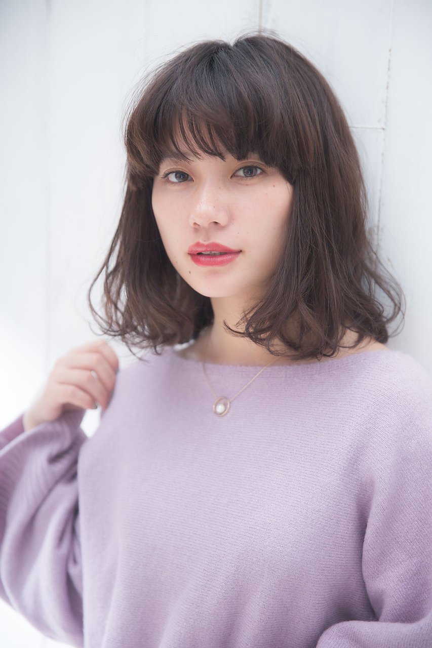 『neutral』浦 寛大 ワイドバングボブｘラベンダーアッシュ