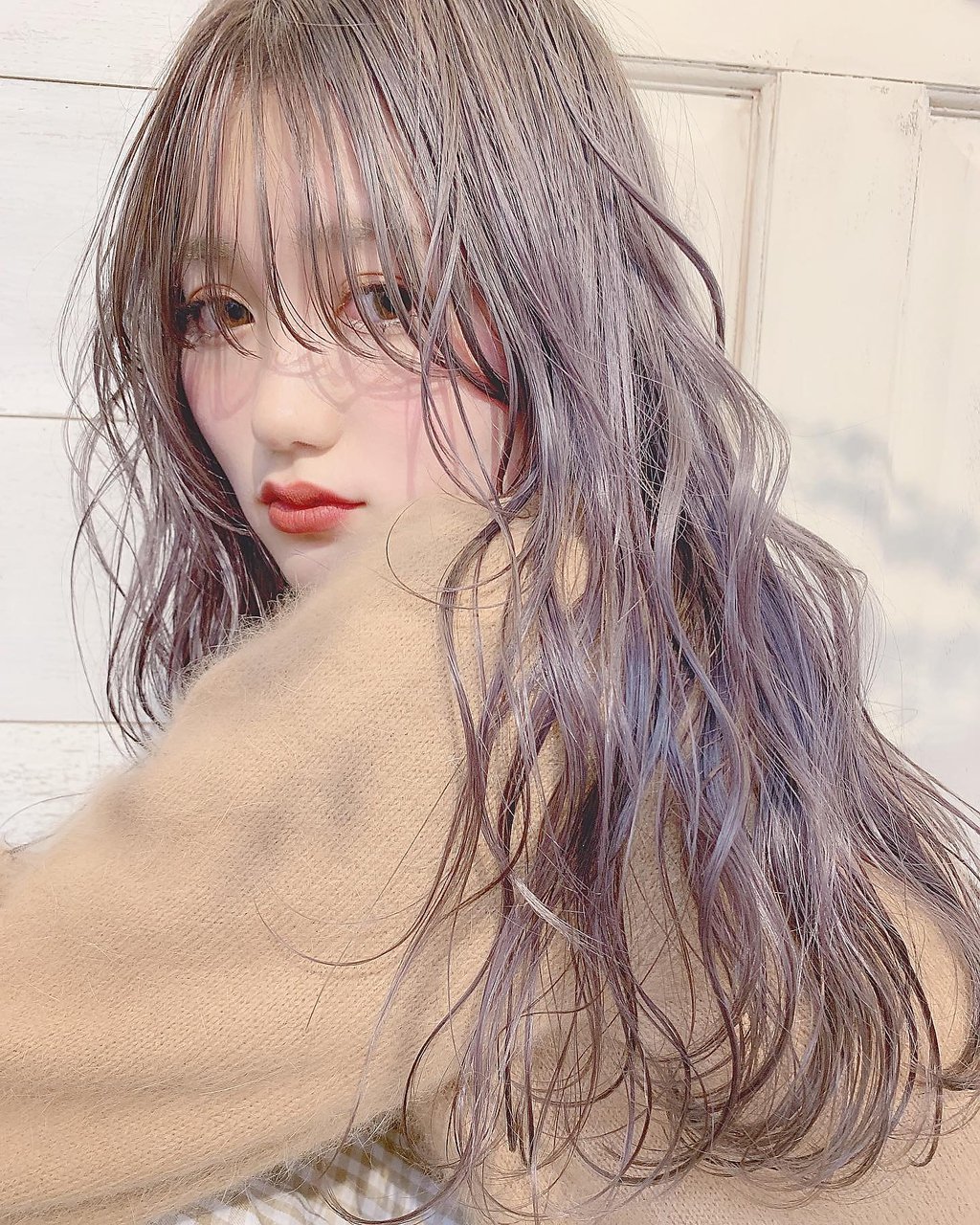 BABE megumi 透けるラベンダーグレージュ