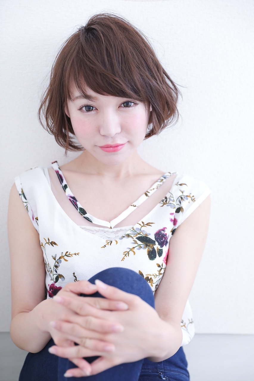 20代・30代・40代大人可愛いひし形ショートボブ！