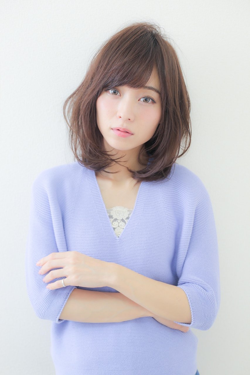 20代・30代・40代大人可愛いひし形ロブ
