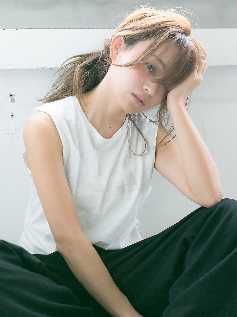 【SUN】ルーズヘアアレンジ☆うぶバングポニーテール