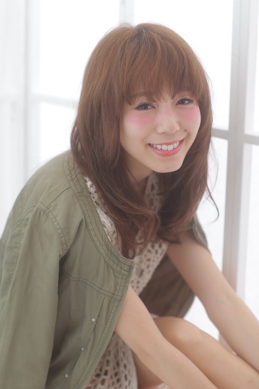 人気の内巻きストレート