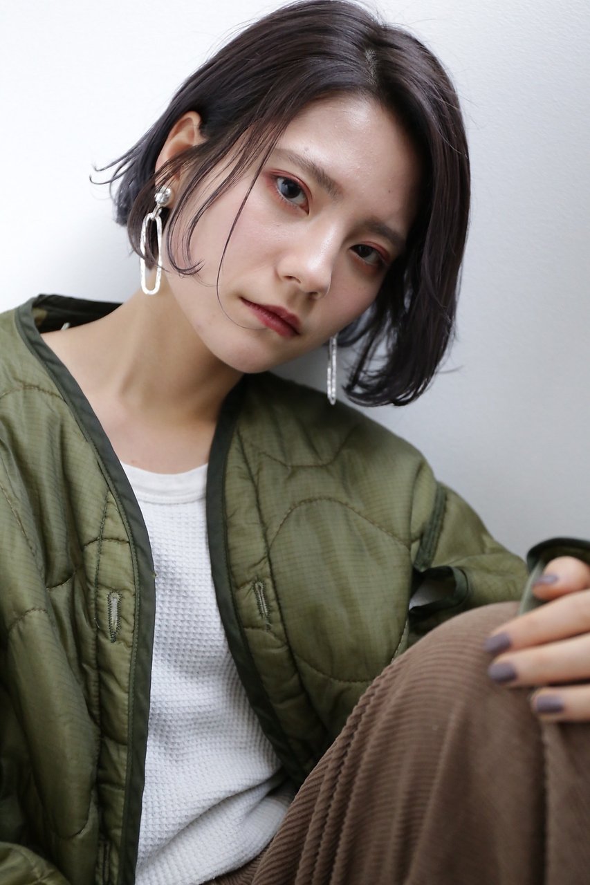 色気も デキる女感も ワンレンボブ で演出 前髪 分け目やカラー別に徹底ご紹介 ホットペッパービューティーマガジン