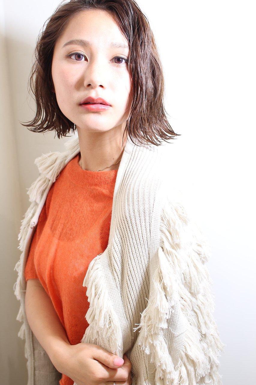 ルーズがかわいい＊センターパートボブ