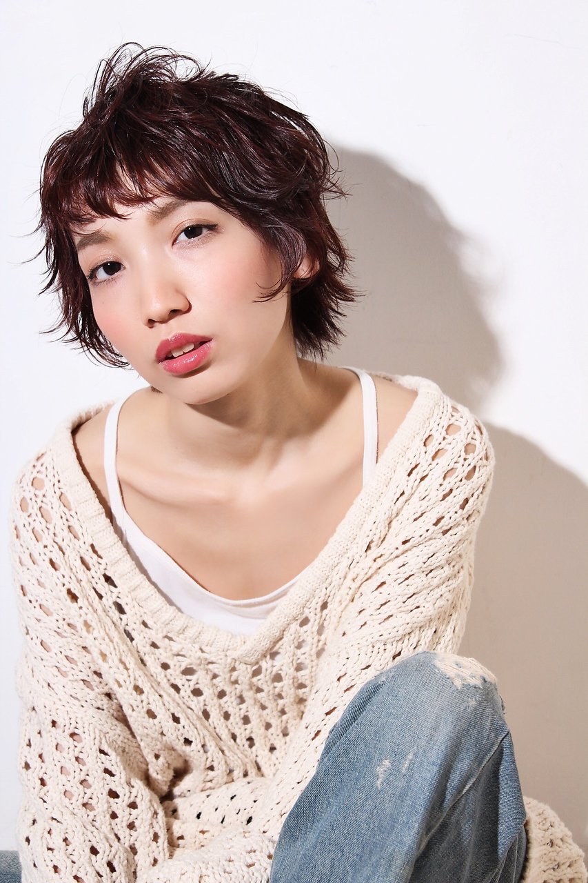 ショート・ピンクブラウン