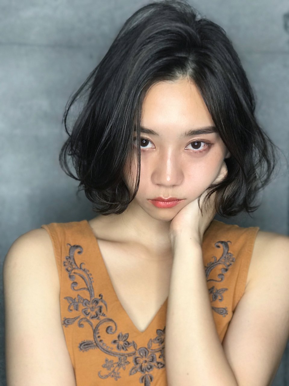 クラシカルなワンレンボブにエアリー感をプラス♪藤沢