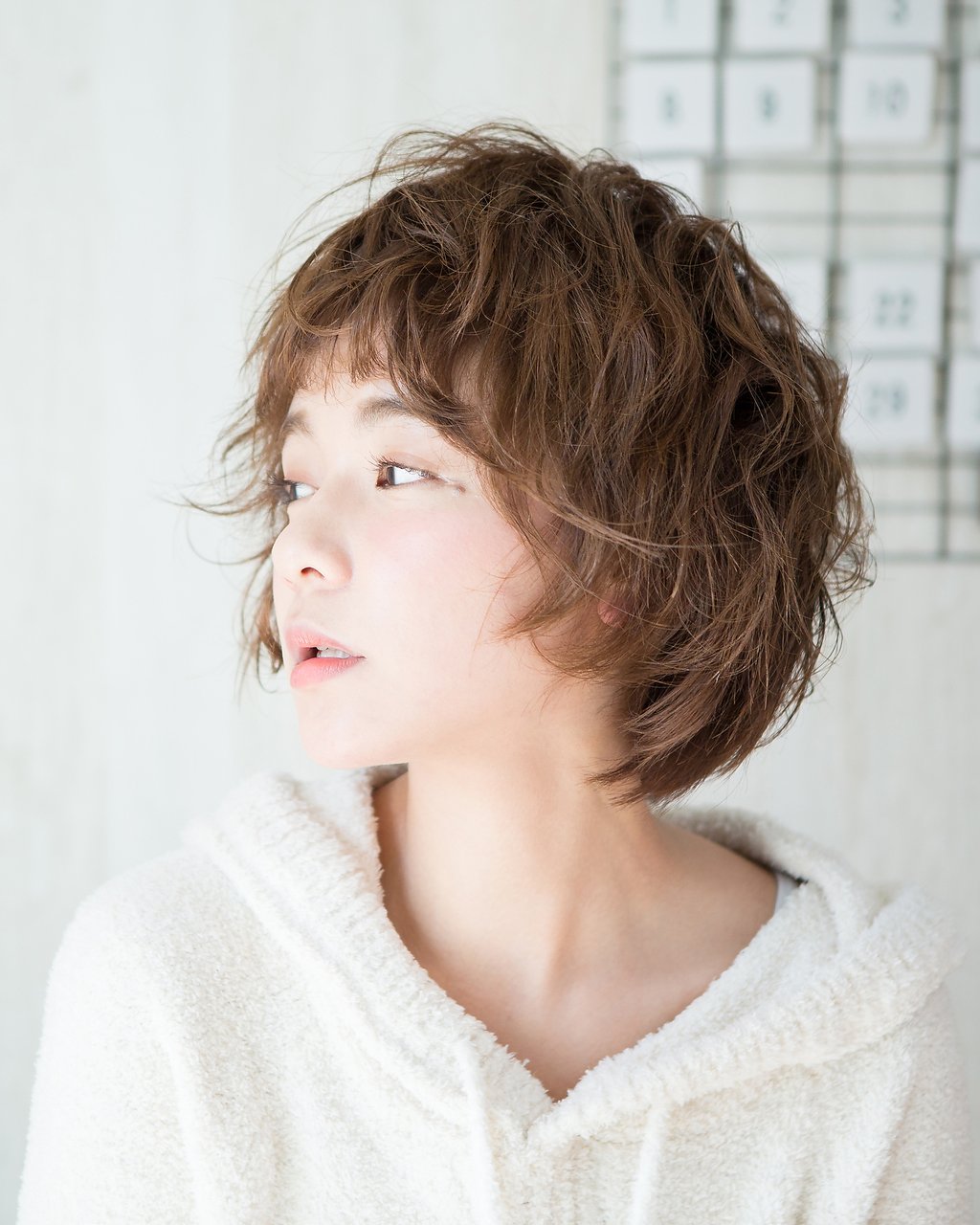 【朝が苦手な方におすすめ】くせ毛風☆ウェーブショート☆