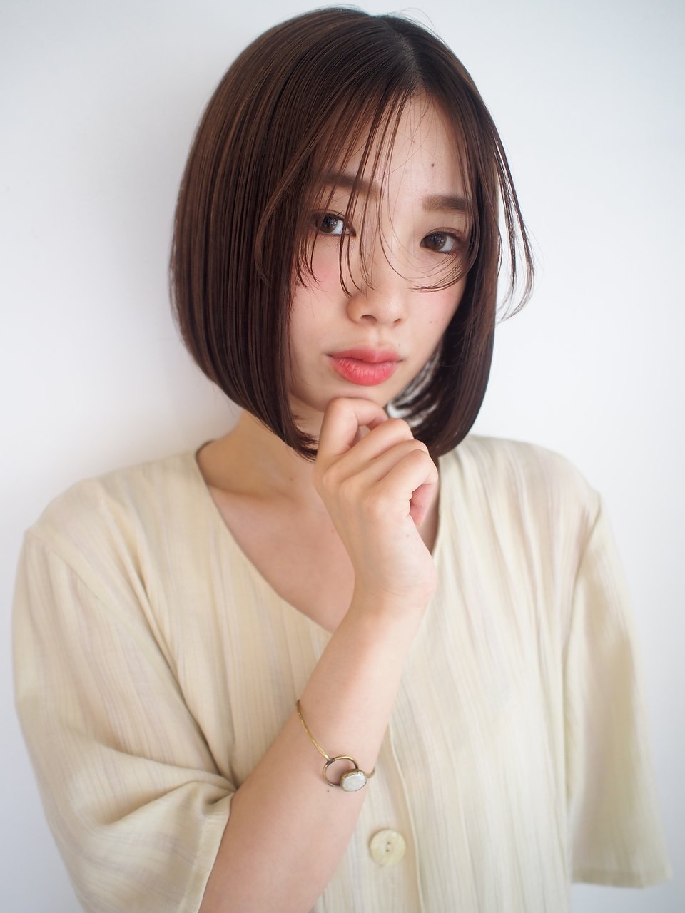 【RIMMA】巻かずに決まるナチュラルボブ。