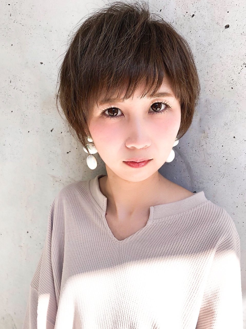 ショート☆マッシュ☆ウルフ☆ベージュ