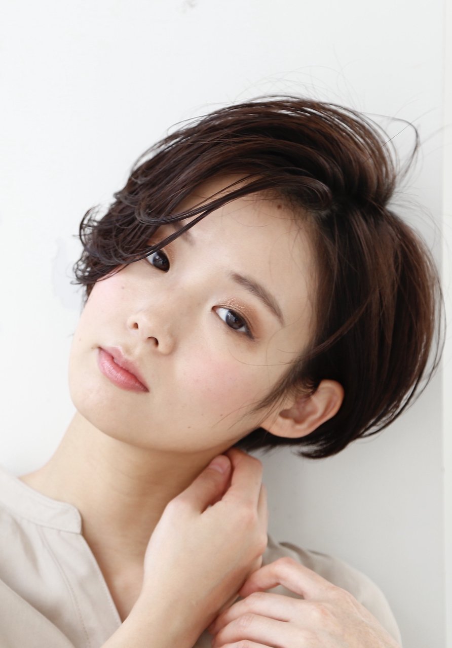 大人かわいい小顔ひし形ショートボブショート☆
