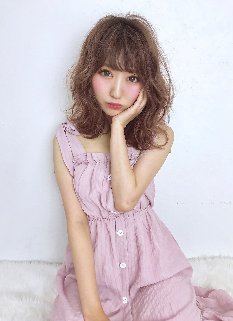 《aco's style》セミディ×ピンクベージュ
