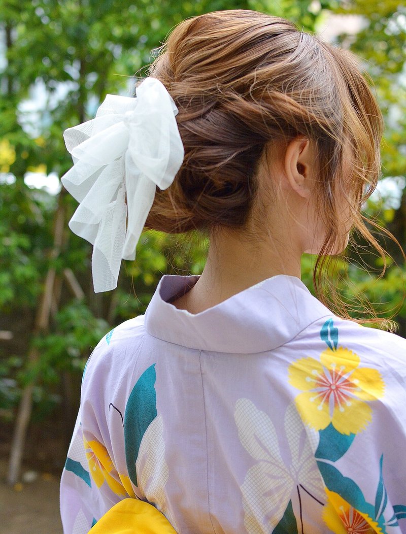リボンをつけてオシャレ！夏浴衣スタイル【Neolive an　溝の口】
