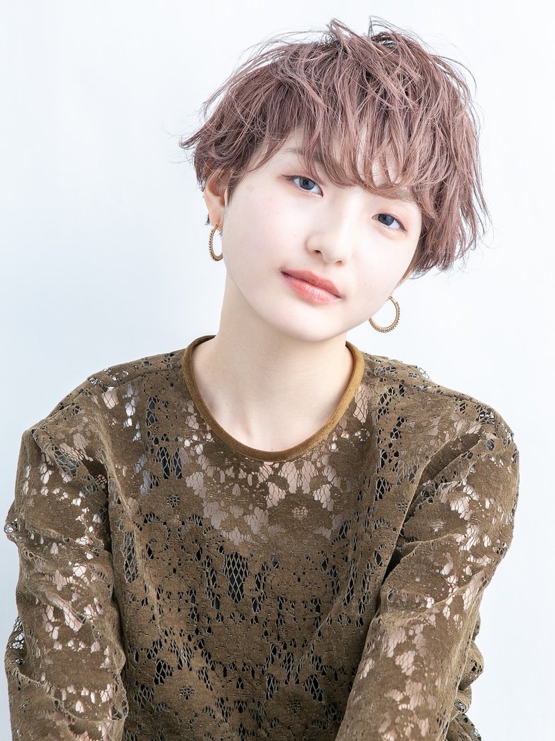 【 LA PENSEE orange 】 店長坪井　丸みショートパーマスタイル