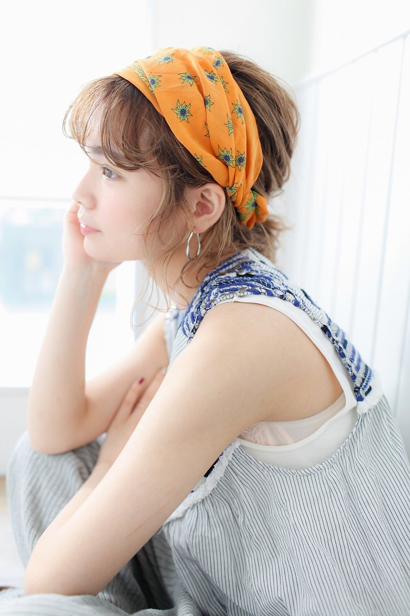 ボブヘアアレンジ スカーフアレンジ  横浜美容室