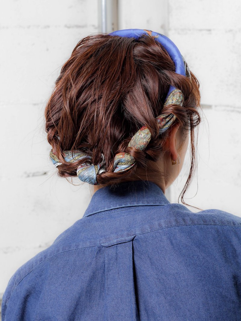 《NORAサトウ》スカーフも編み込み♪５分で簡単ヘアアレンジ☆