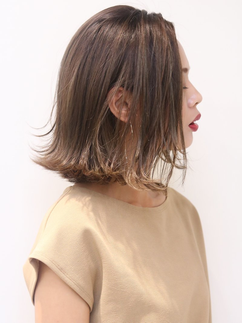 外ハネできちんと感！小顔力UP ↑艶々ボブディ【face 茶屋町店】