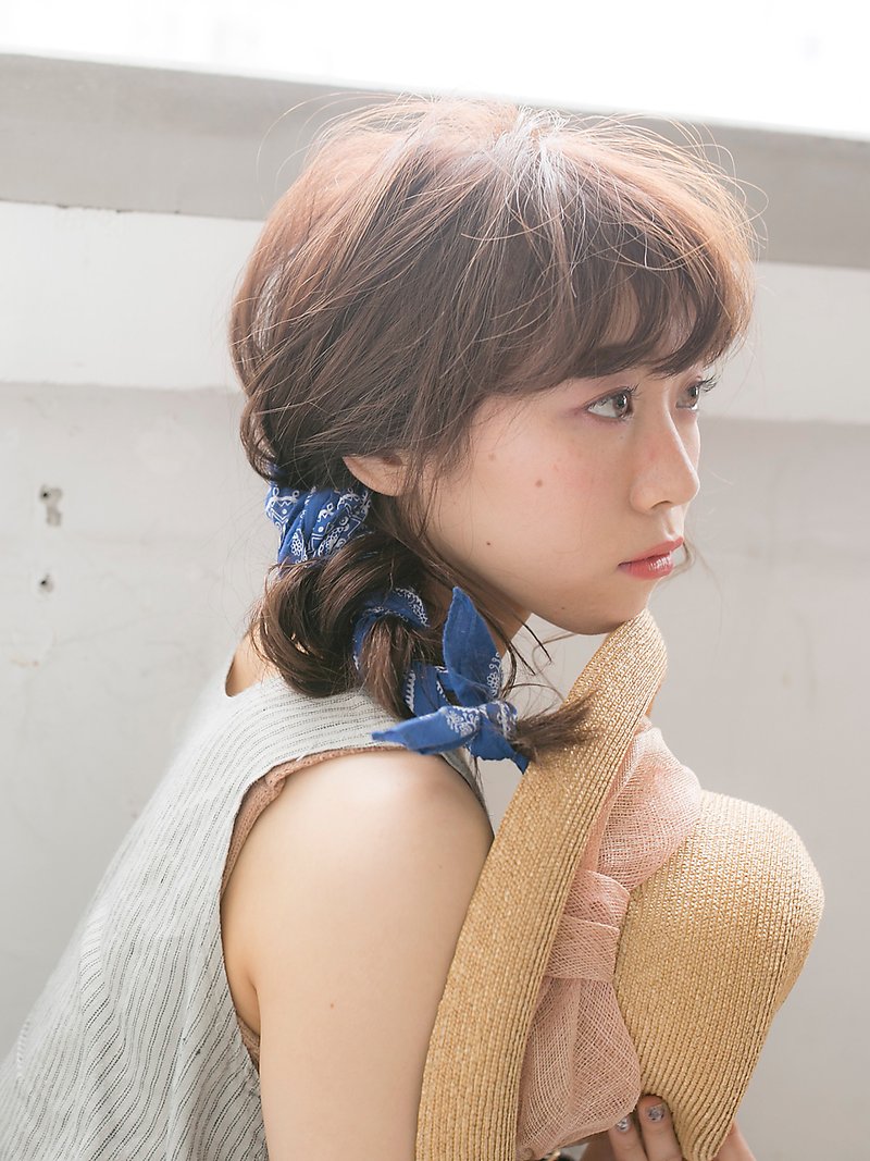 【SUN】70年代のカントリーgirl風◎うぶバングバンダナアレンジ