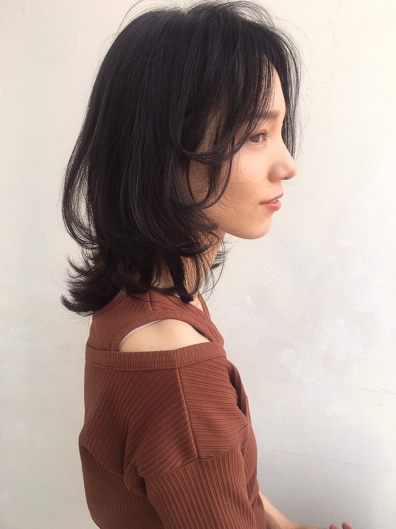 「鎌倉彩スタイル」ウルフくびれミディブランジュ ダブルバング