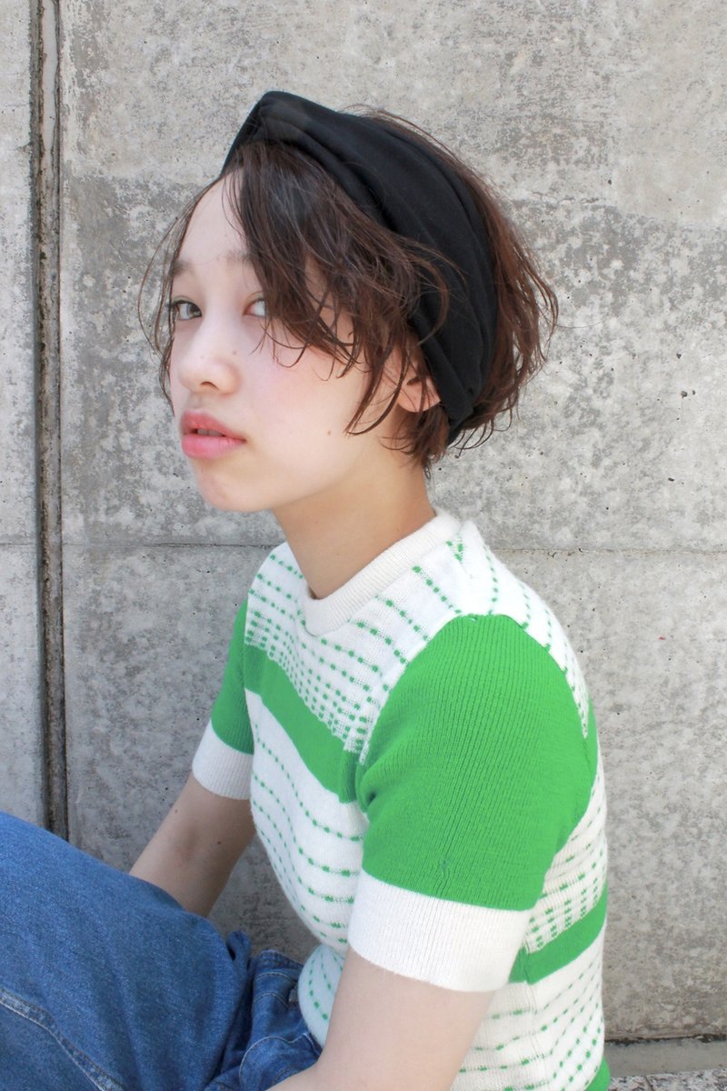 bibito ショートヘアアレンジ　カジュアルなターバンアレンジ