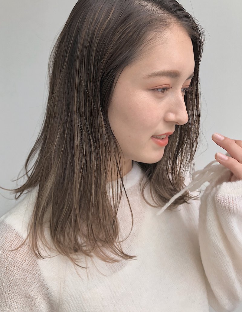 《GARDEN石原萌》大人気ベージュ×ハイライトカラー
