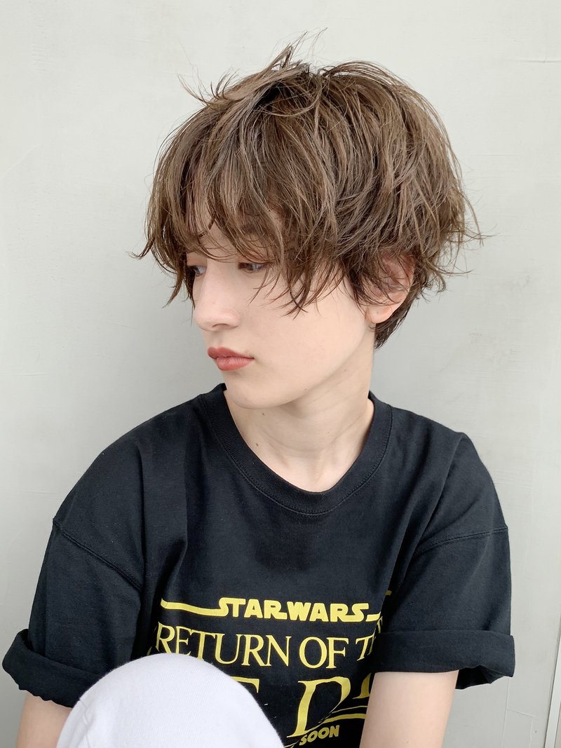 グランジマッシュショート_ワンサイドショートブランジュ_76179
