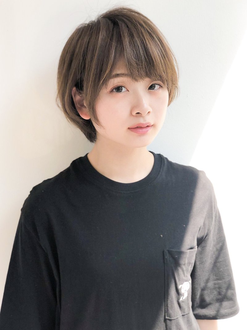 ☆王道☆ひし形シルエット耳かけ小顔ショート