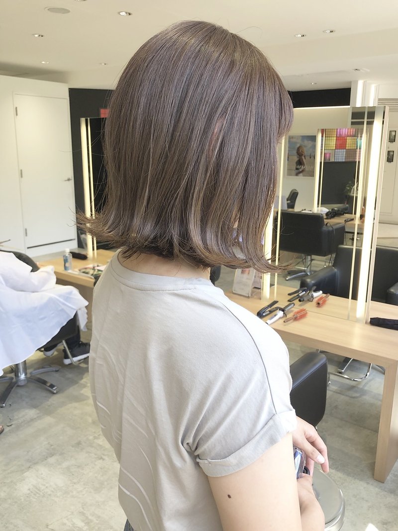 【mod's hair 仙台長町店】切りっぱなしボブ（越後裕介）