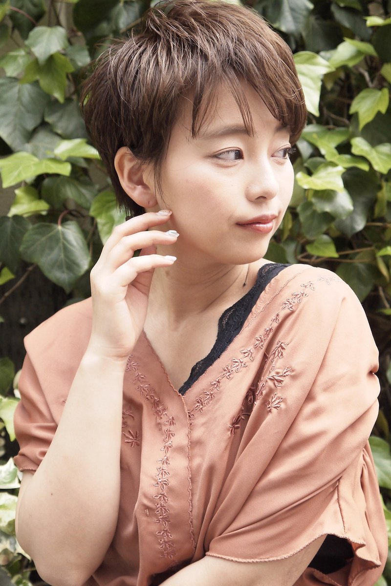アシメバング＊ニュアンス☆ショートパーマ〔石橋　沙也佳〕