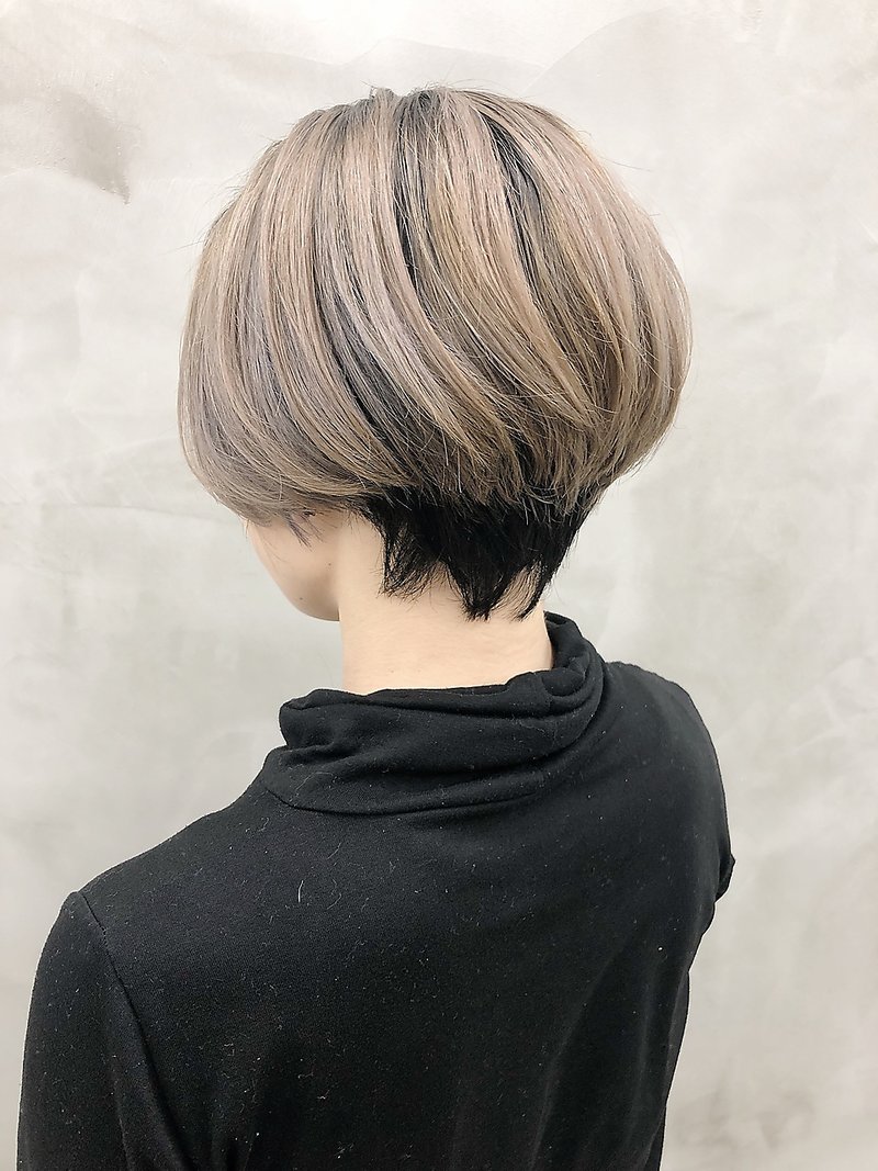  ＊【ACA】ツートーンショートアッシュベージュ