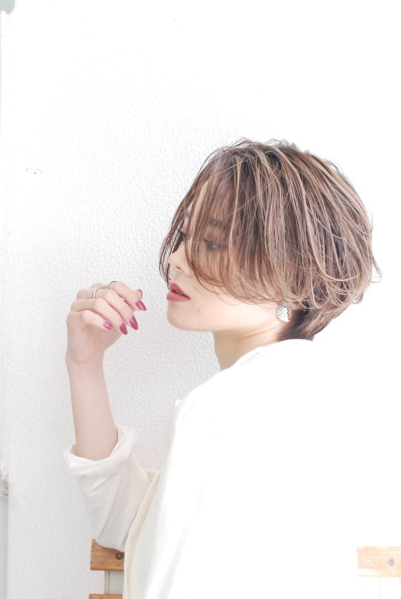 ハイトーンのハンサムショート【SHE DAIKANYAMA】野村恵子