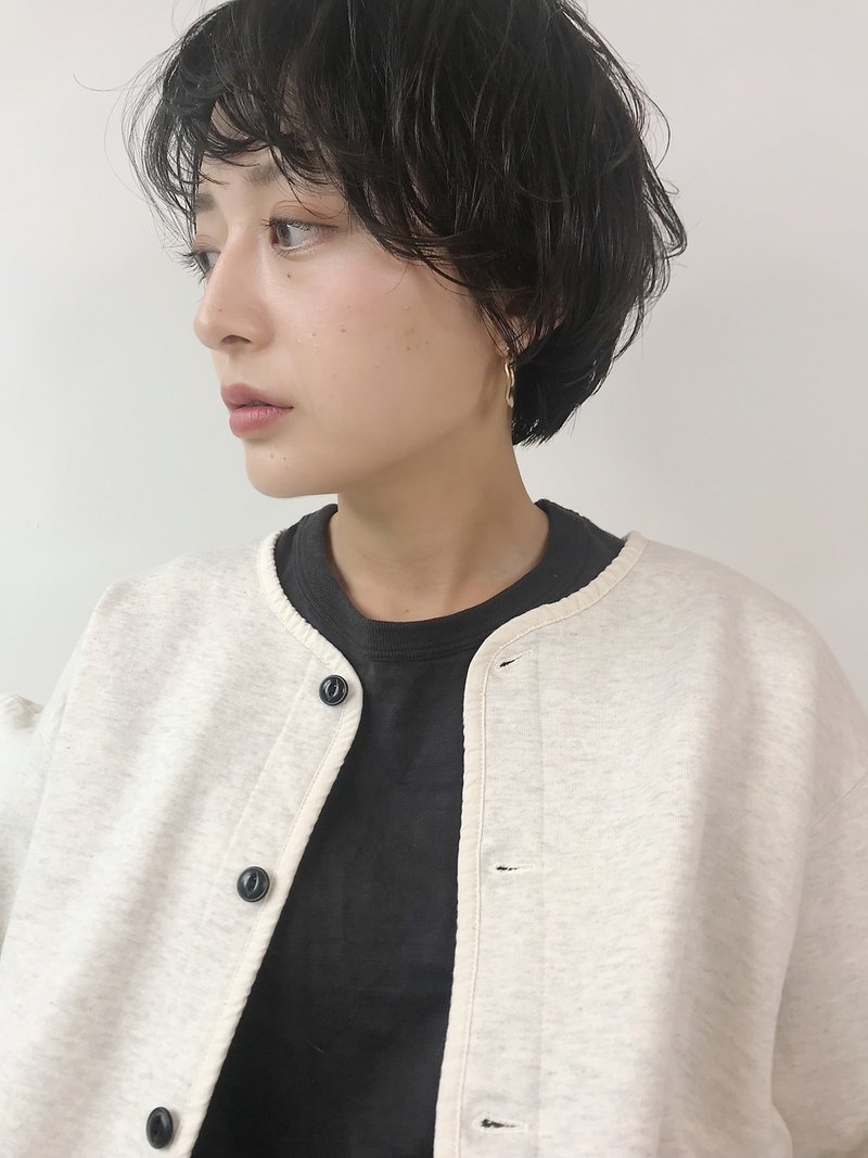マッシュショート/地毛風アッシュ