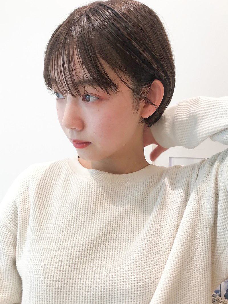 アンニュイ大人可愛いショート×イノアベージュ【Violet横浜】