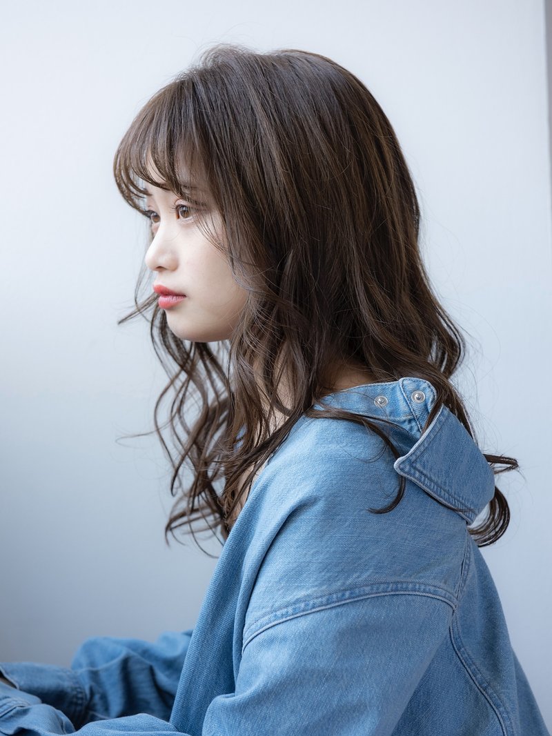 大人可愛いカジュアルロング