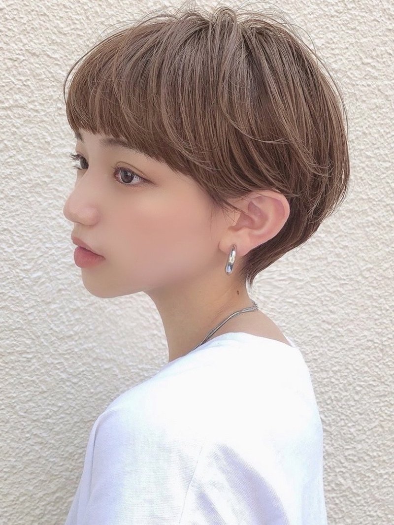 【Chill】前髪セシルカット大人かわいいココアブラウン ベージュ