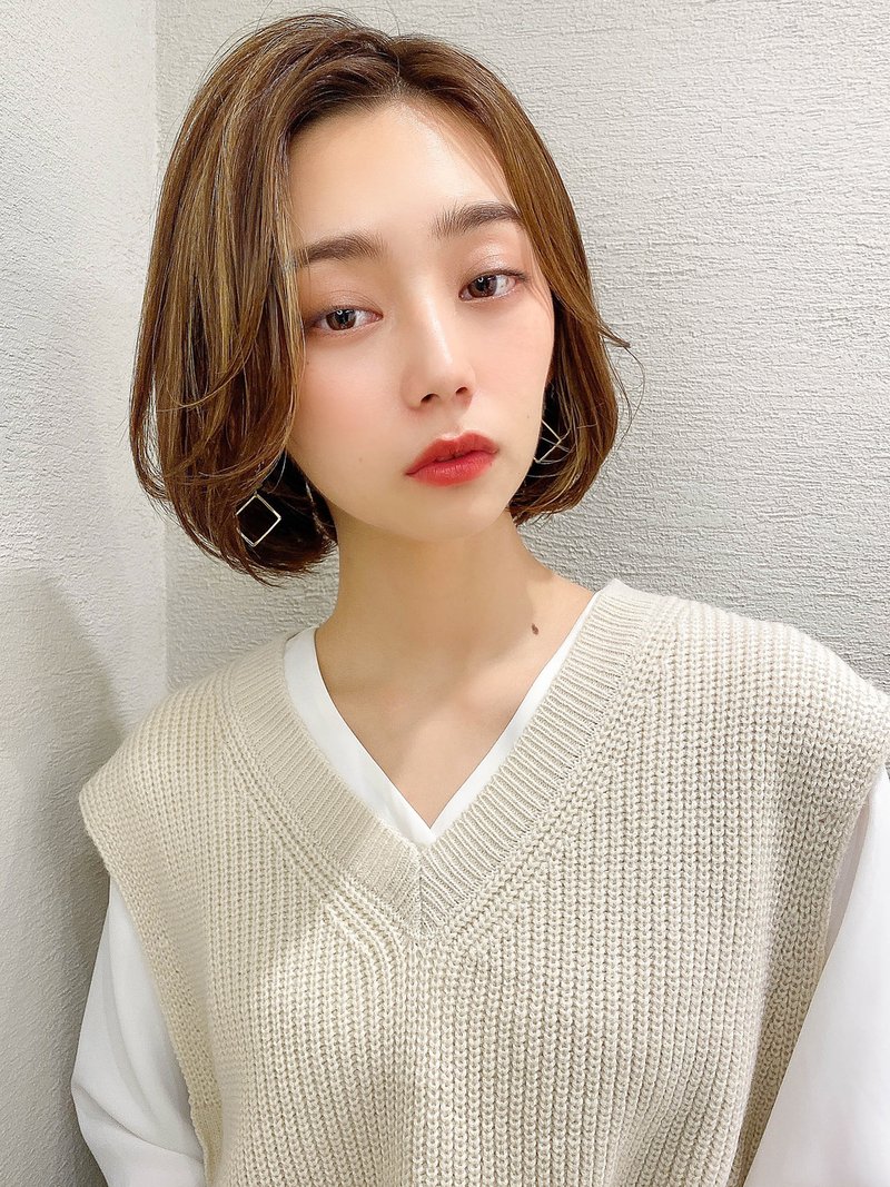 アフロート谷 20代30代 大人かわいい 小顔 シアーベージュ 銀座