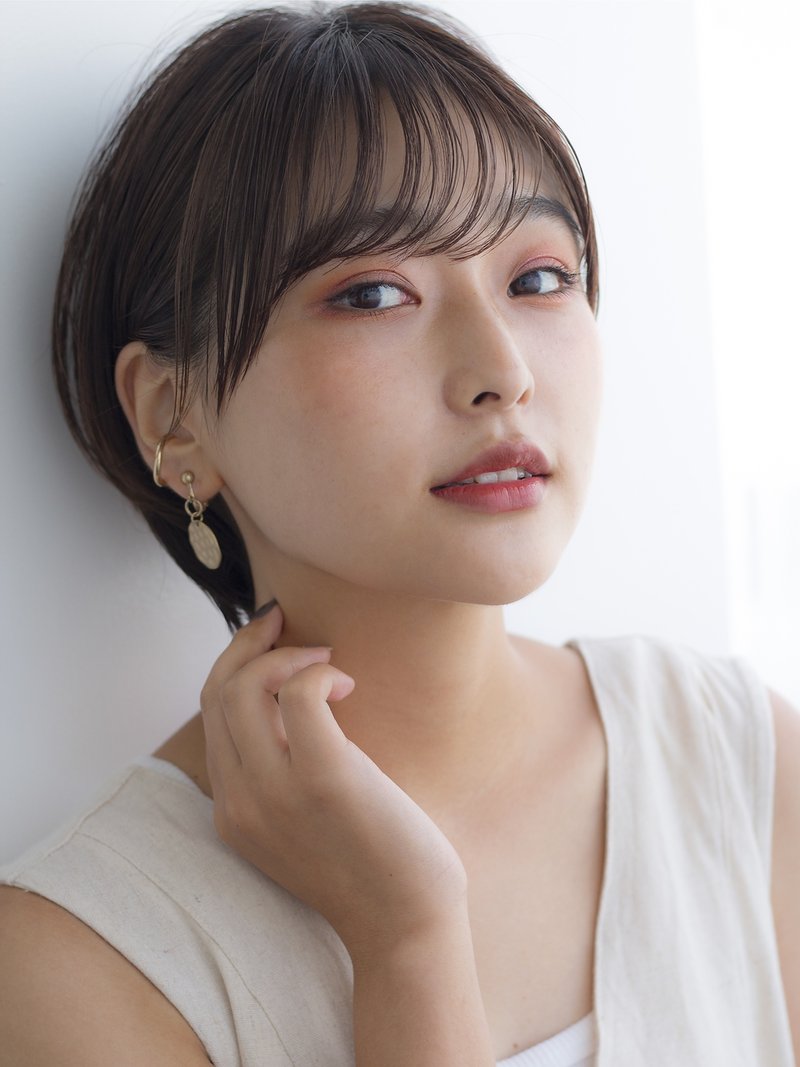 大人かわいいナチュラルショート2　前髪似合わせ◎