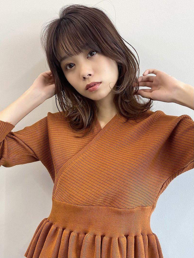 ハイライト　オリーブカラー　ココアブラウン　チョコレートカラ