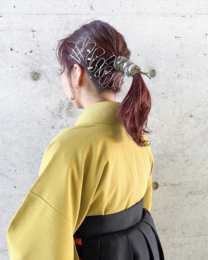 卒業式 成人式 結婚式 ヘアアレンジ ポニーテール ヘアセット 