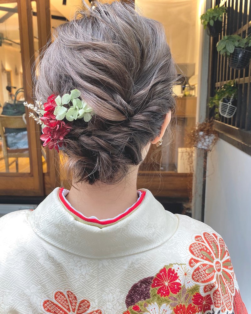 ボブさん向け 着物の髪型どうする ダウンからアップまでヘアアレンジ大特集 ホットペッパービューティーマガジン