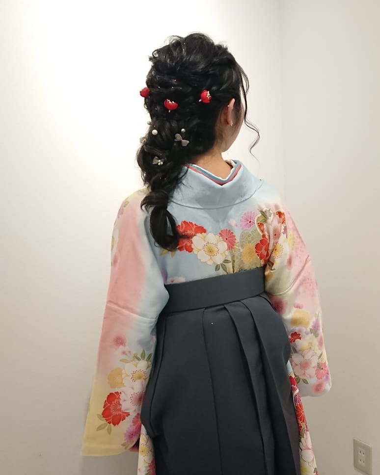 《R＋》ヘアアレンジ☆編みおろし☆着付け