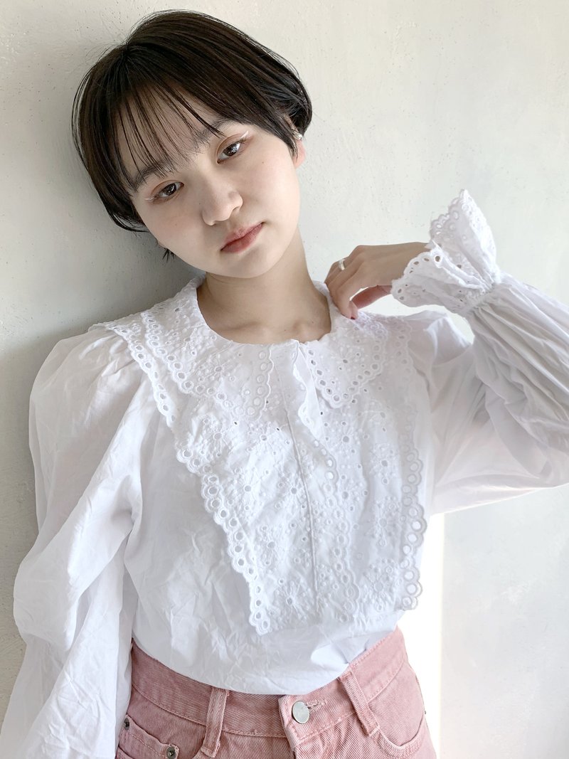 ナチュラルショート_ハイライトカラーオリーブカラー_57218