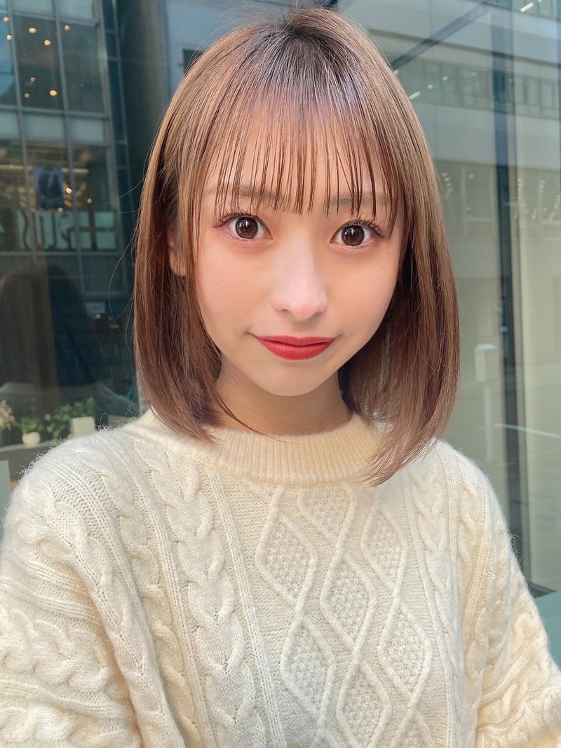 【Lond  damaskRose】柴田知亜希　サラツヤなハイトーンボブ☆