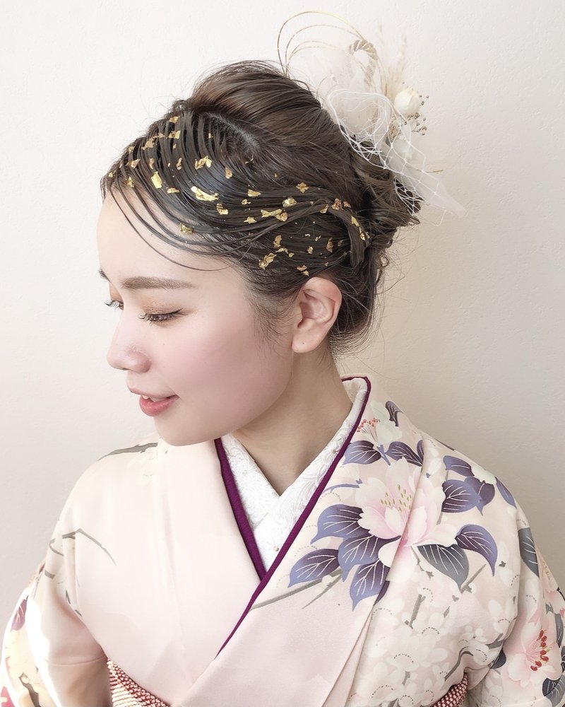 成人式セット、卒業式セット、金箔【岡山】【倉敷】【三浦】