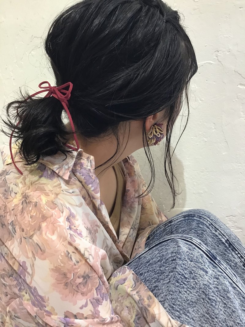 黒髪アレンジヘア　Kim