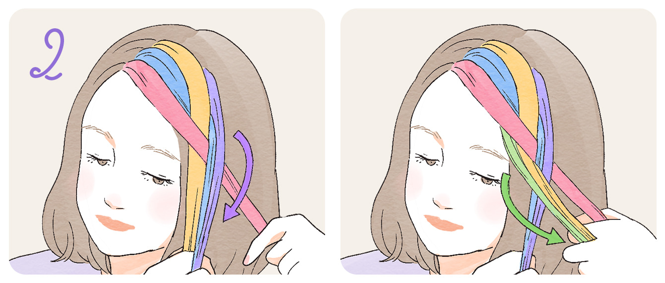 表編みのやり方