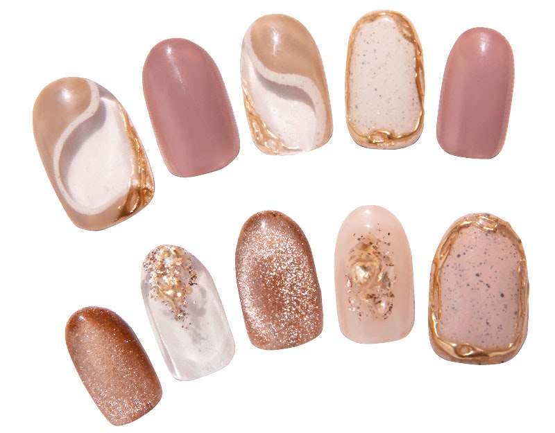 簡単ルールで指先おしゃれ♡アシンメトリーネイルのサムネイル画像