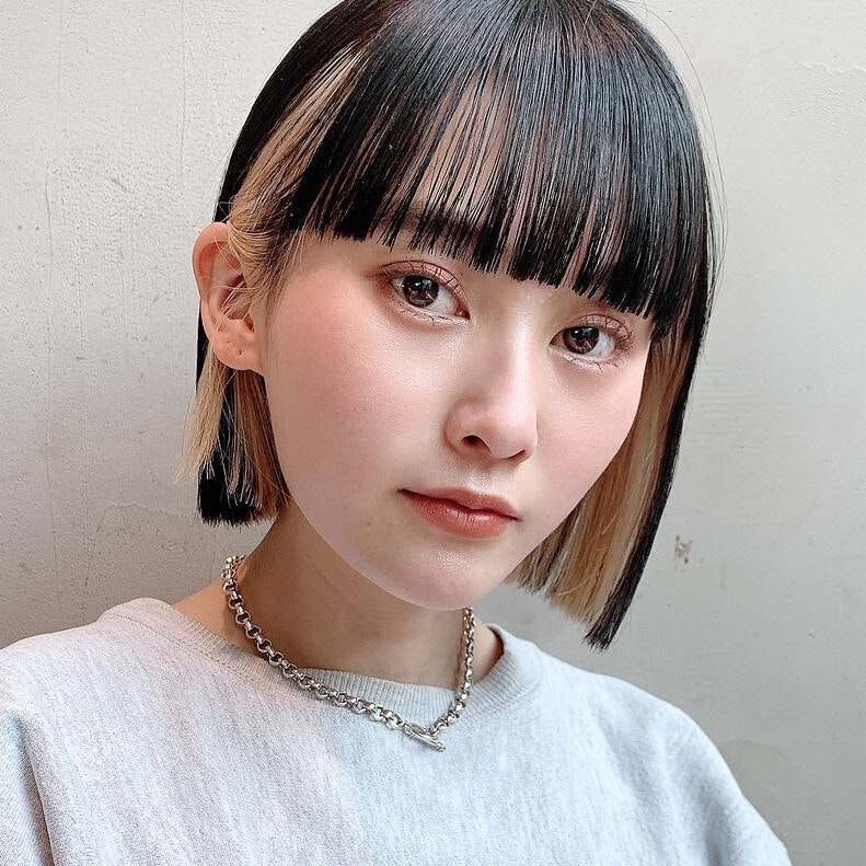 韓国版切りっぱなしボブのタッセルカットに注目。理想が見つかるカタログ&スタイリング見本のサムネイル画像
