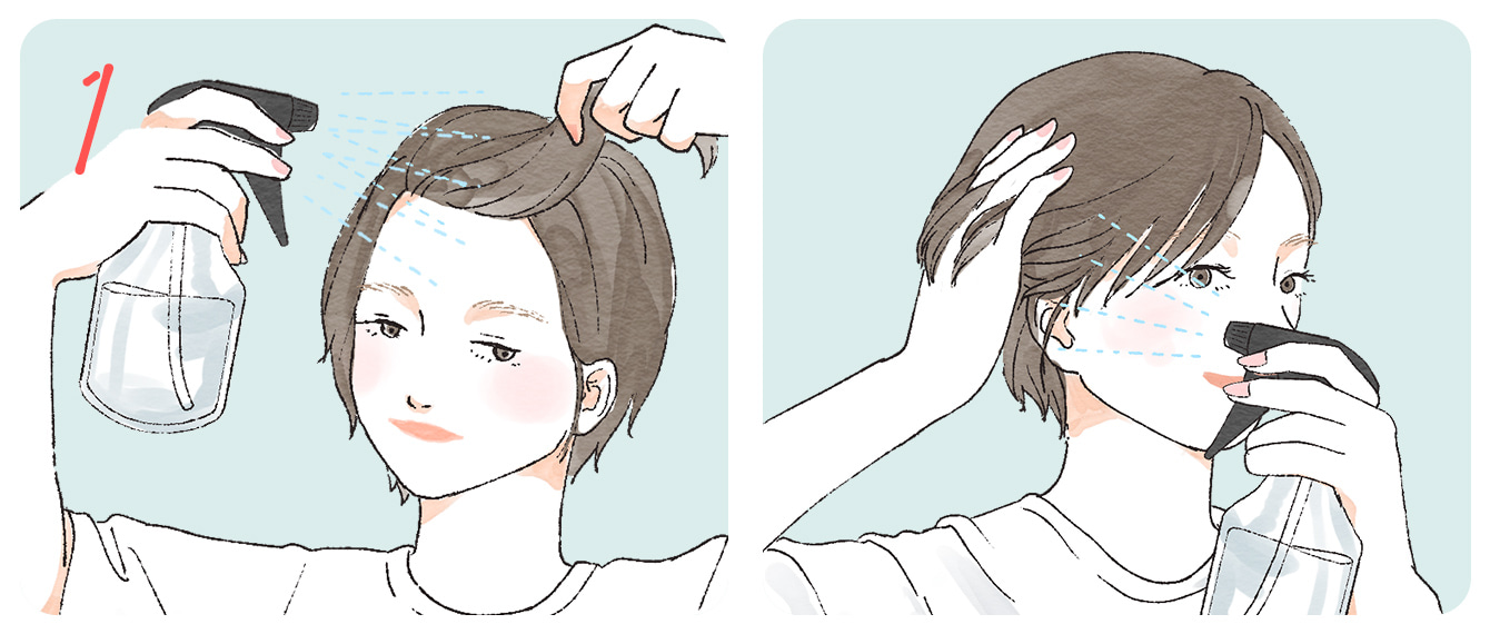 ショートヘア向け簡単ヘアアレンジ方法 イラストで学ぶ手順 お手本スタイル集 ホットペッパービューティーマガジン