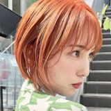 オレンジってどんな髪色?ブリーチ有無と7つのオレンジ系ヘアカラー見本集