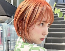 オレンジってどんな髪色?ブリーチ有無と7つのオレンジ系ヘアカラー見本集